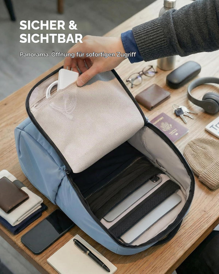 Tolaccea Reiserucksack Handgepäck Flugzeug 30L - Business Rucksack mit 15,6 Zoll Laptopfach, Arbeits