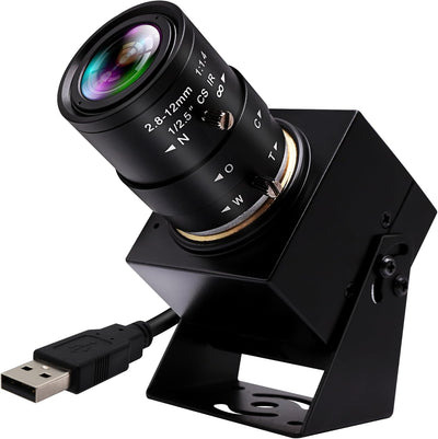 ELP 4K USB Kamera Weitwinkel 2.8-12mm Varifocal Zoom Objektiv Webcam Ultra HD 2160P 30FPS Webcam,Plu