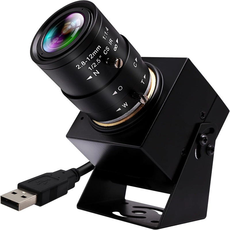 ELP 4K USB Kamera Weitwinkel 2.8-12mm Varifocal Zoom Objektiv Webcam Ultra HD 2160P 30FPS Webcam,Plu