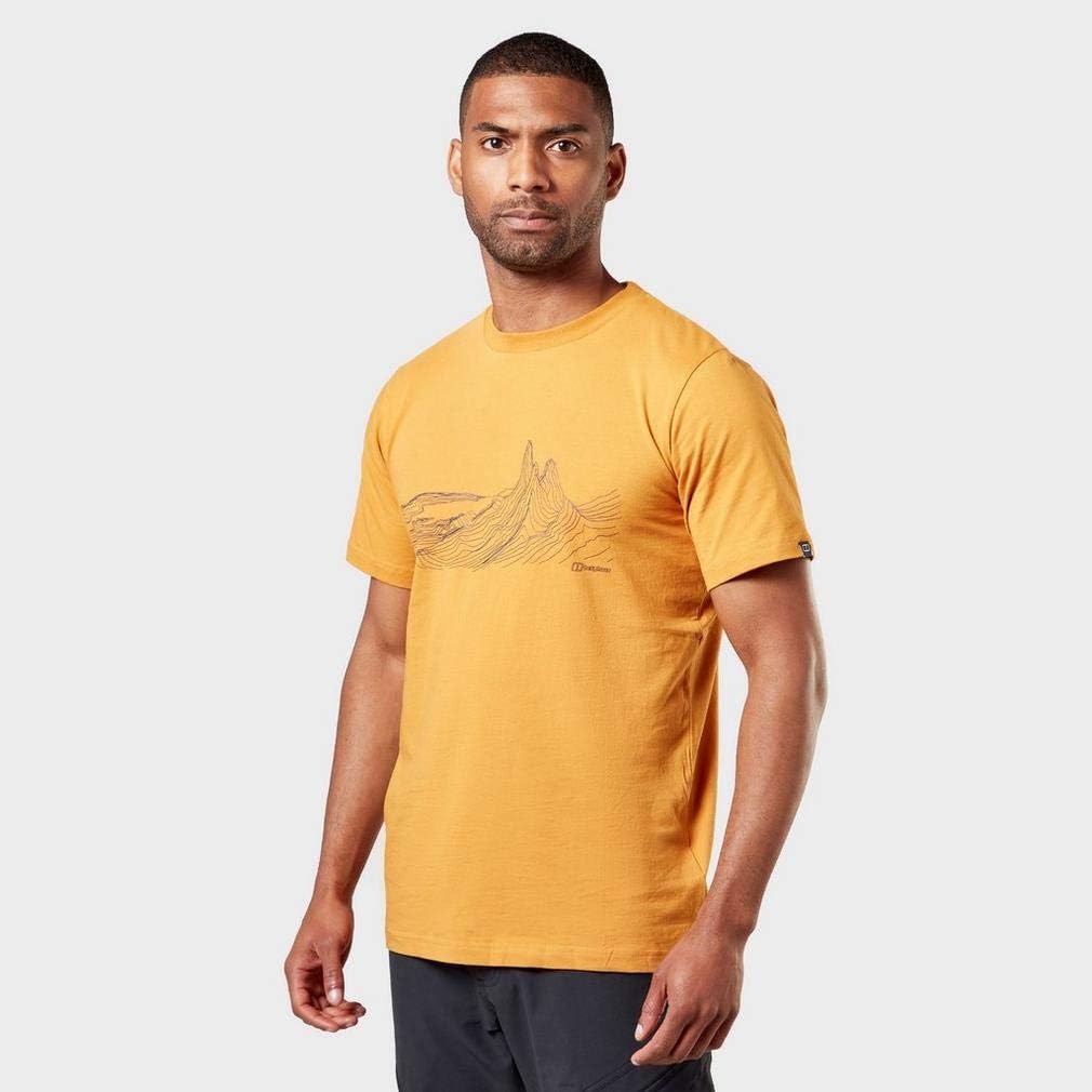 Berghaus Herren Mountain Contour T-Shirt XS Desert Shadow/Dark Blue, XS Desert Shadow/Dark Blue