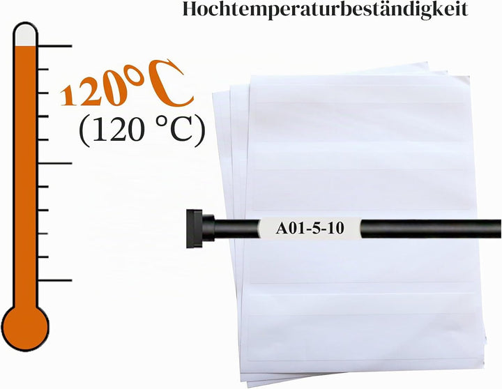Mr-Label Selbstlaminierende Wrap Around Kabeletiketten - Briefbogen Laserdrucker nur zur Drahtmarkie