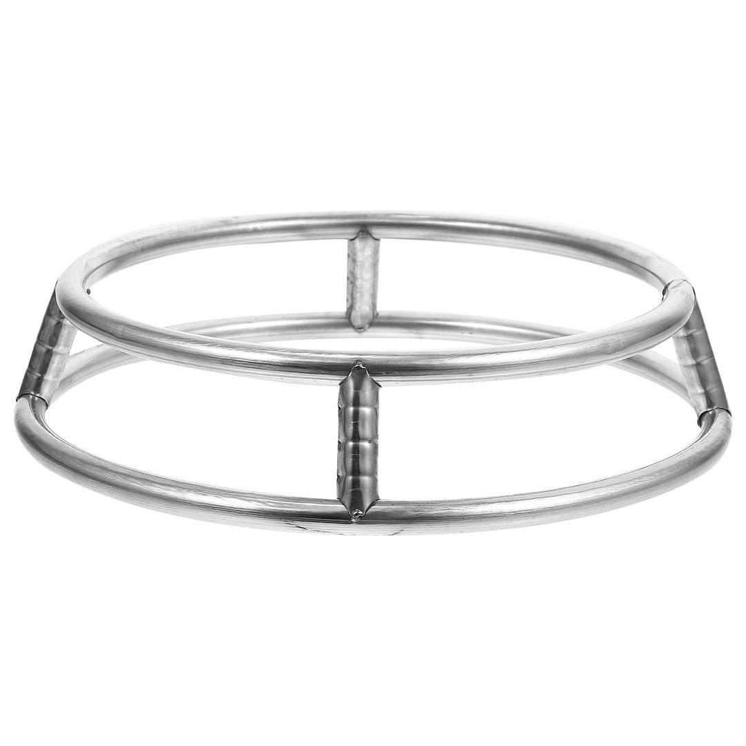 Angoily Wok Ring Rack Edelstahl Doppelschicht Wok Topp Stand Hitzedichter Runde Pot Rack Kochgeschir