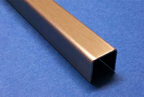 1000 mm U-Profil aus 2,0 mm Edelstahl Breite c 70 bis 100 mm (Rostfreier Edelstahl, 25 x 80 x 25 mm)
