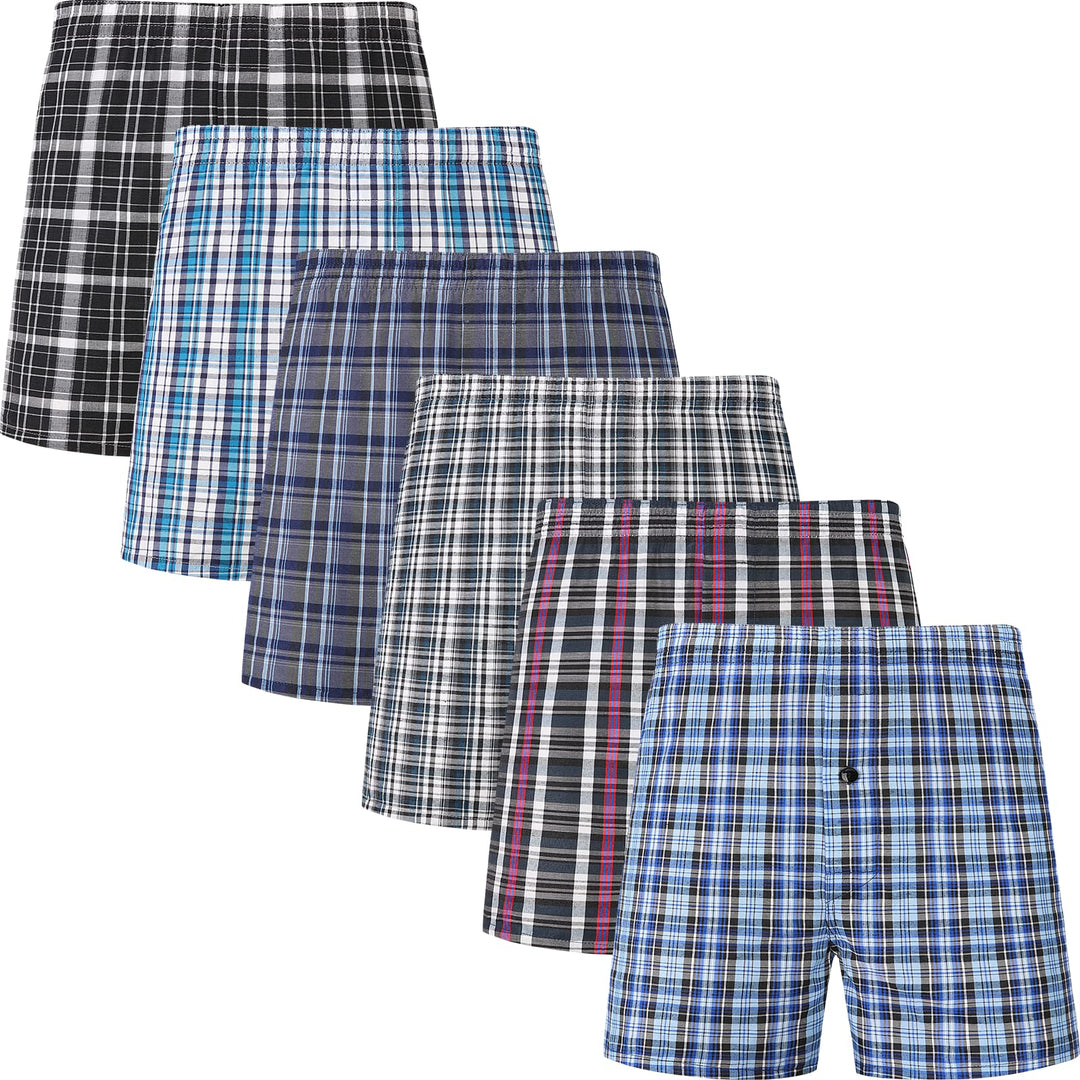 JupiterSecret Boxershorts Herren Baumwolle Unterhosen Männer Amarican Boxershorts 6er und 10er Packs