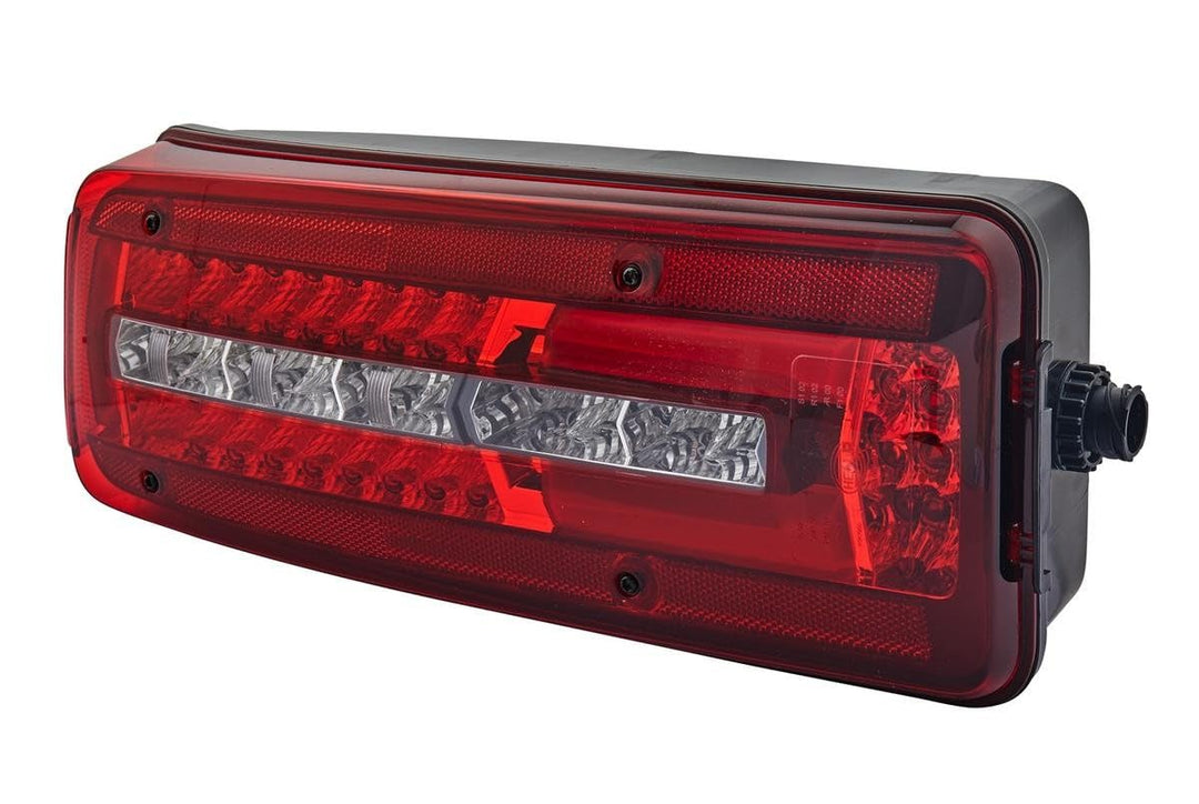 HELLA - Heckleuchte - Truck Full LED - LED - 24V - 2VD 012 381-011 mit Kennzeichenleuchte links seit
