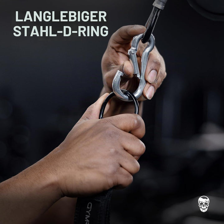 Gymreapers Trizepsseil-Kabelbefestigung (3 Längen in einem) Multi-Workout-Seil, Trizepsverlängerung,