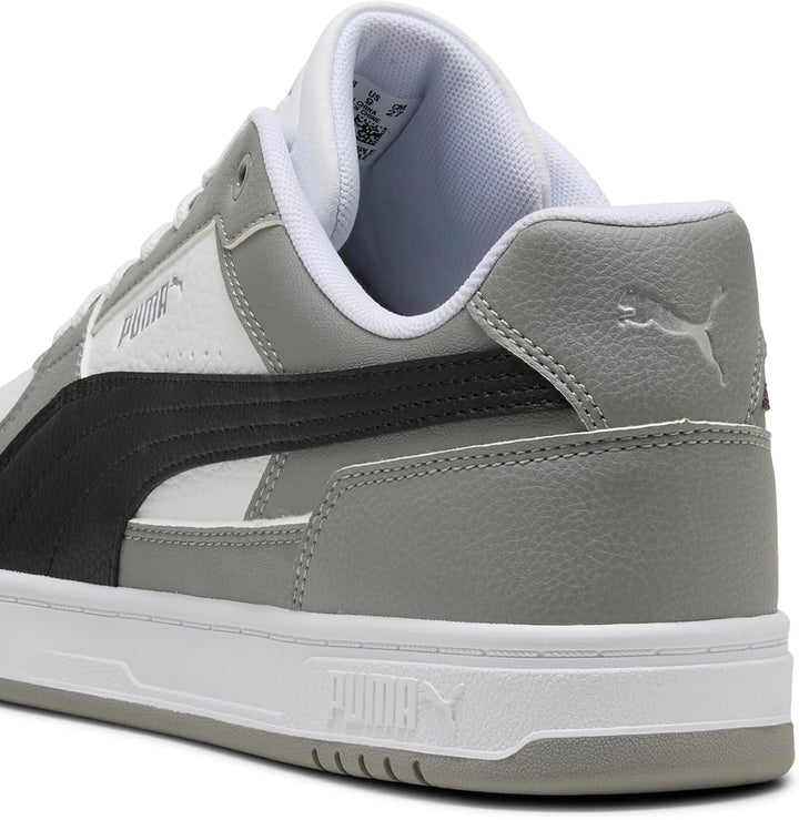 Puma Unisex Puma Caven 2.0Sneaker 38 EU Puma White Puma Black Gray Echo, 38 EU Puma White Puma Black