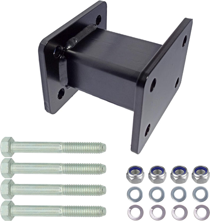 XIMPLIO Anhängerkupplung Verlängerung 100 mm Hakenverlängerung Adapter für AHK-Anschraubplatte Flans