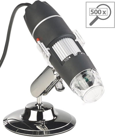 Somikon Digitalmikroskop: Digitales USB-Mikroskop mit Kamera & Ständer, 1.600-fache Vergrösserung (M