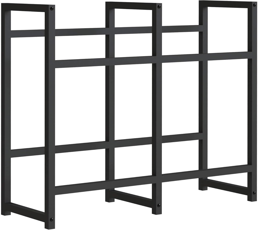 DanDiBo Getränkekistenregal 4 Kisten Schwarz Metall Stehend 96476 Getränkekistenhalter 91 cm Getränk