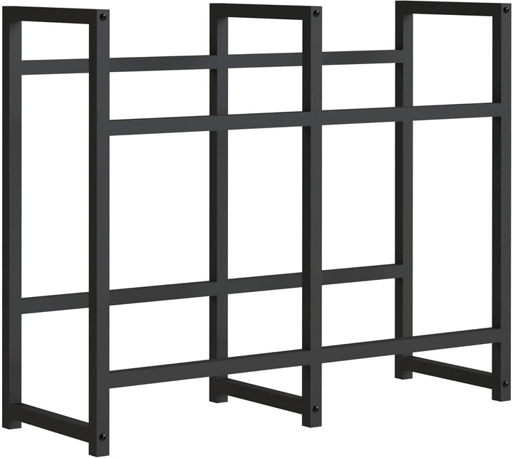 DanDiBo Getränkekistenregal 4 Kisten Schwarz Metall Stehend 96476 Getränkekistenhalter 91 cm Getränk