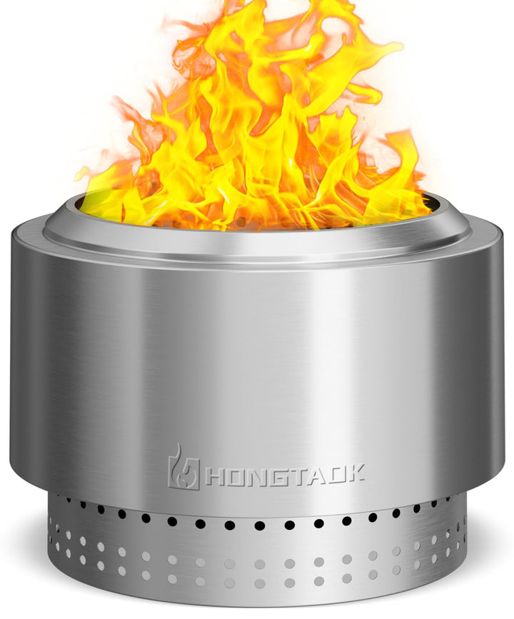 50 cm Rauchfreie Feuerschale Edelstahl, Feuerschalen für den Garten, Feuerstelle Outdoor Camping Fir