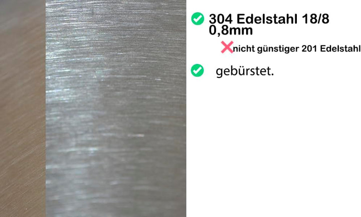 Omeere 86x50 Einbauspüle Edelstahl 304 Materialdicke 1,0 mm Spülbecken Spüle Küchenspüle eckig 1 Bec