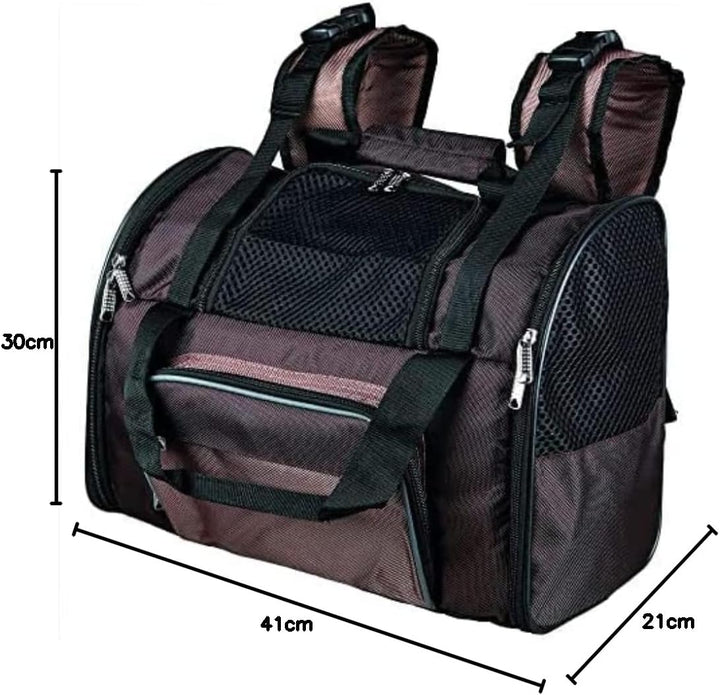 Trixie 28871 Rucksack Shiva, 41 × 30 × 21 cm, braun, Braun