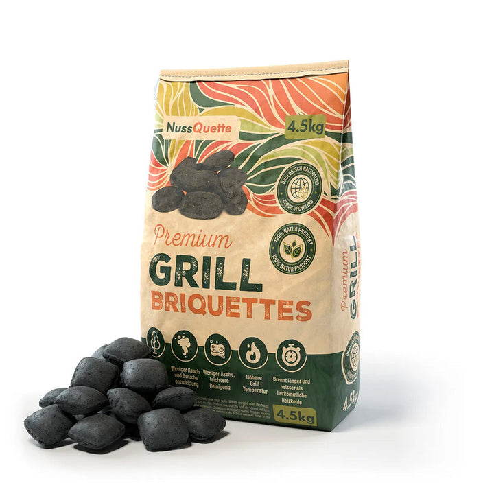 Nachhaltige Premium Grillbriquettes aus Kokosnussschalen 4.5kg
