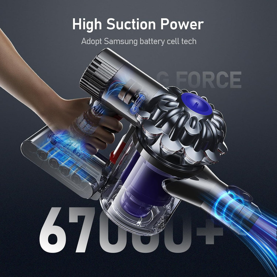 6500mAh V7 Akku, Ersatzakku für Dyson V7 Akku mit SV11 V7 Animal Trigger Abosolute Motorhead Pro Flu