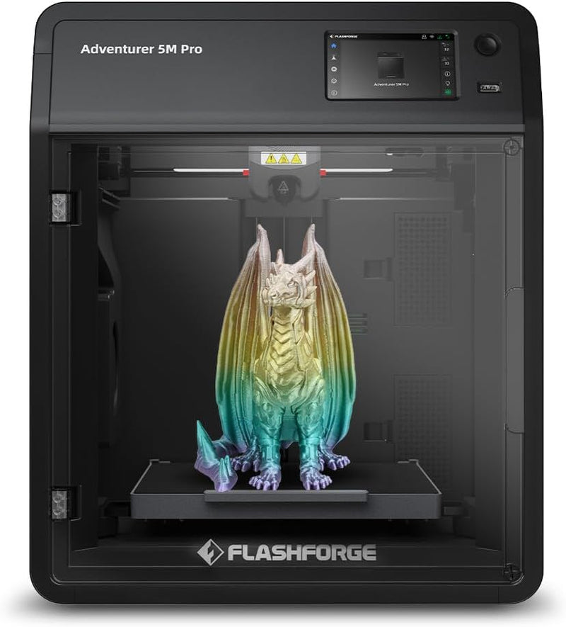 FLASHFORGE Adventurer 5M Pro 3D-Drucker, 600mm/s Hochgeschwindigkeits-FDM 3D-Drucker mit 1-Klick-aut