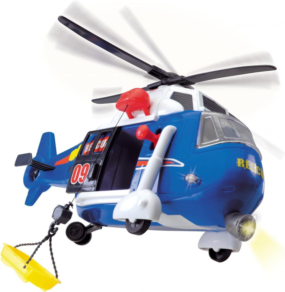 Dickie 203308356 Toys Spielzeughelikopter mit batteriebetriebenen Drehpropeller, Helikopter mit bewe