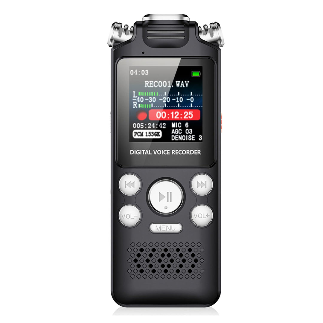 Digitaler Diktiergerät, AI-Rauschunterdrückung, Klare, 256 GB Speicher, MP3-Player, mit Automatische