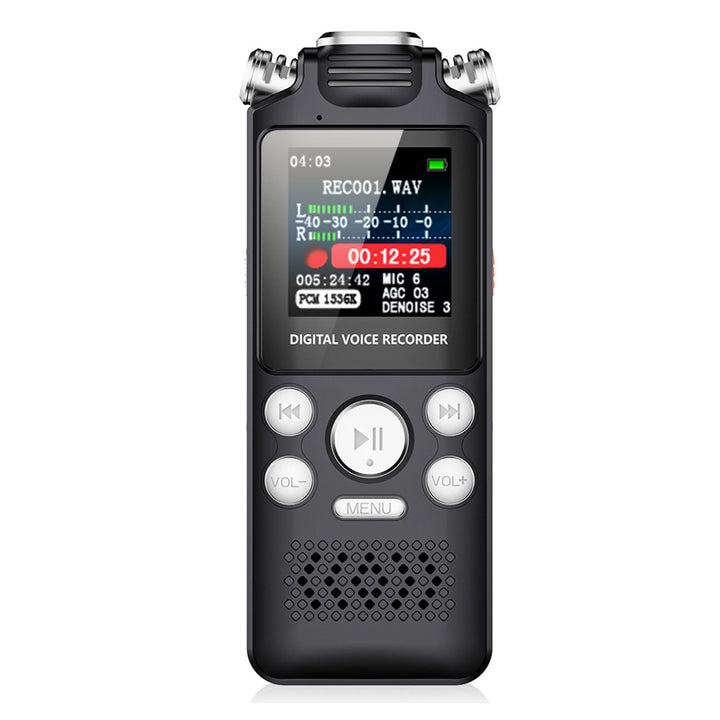 Digitaler Diktiergerät, AI-Rauschunterdrückung, Klare, 256 GB Speicher, MP3-Player, mit Automatische