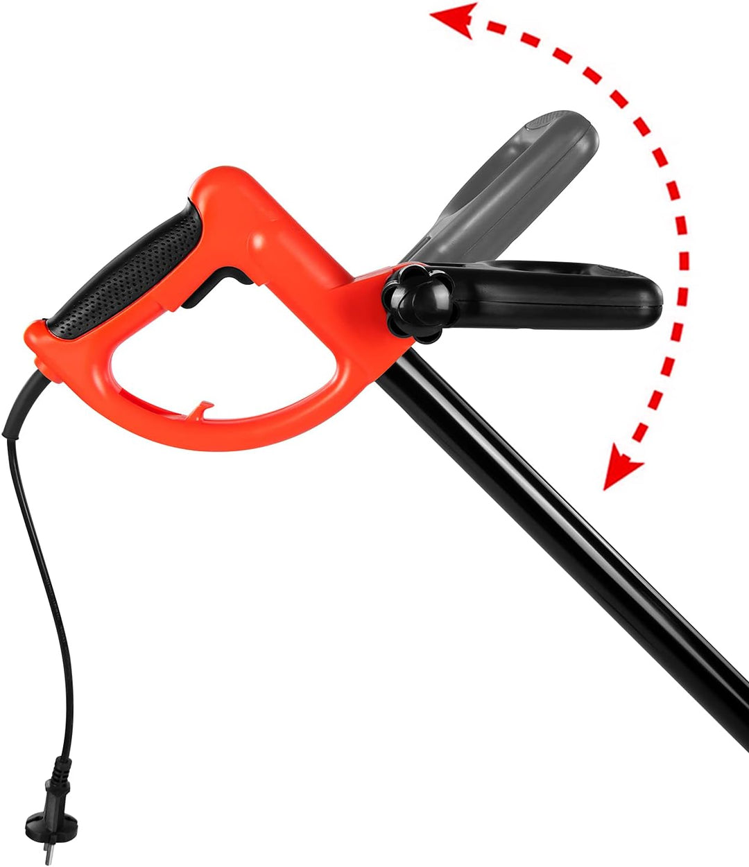 Grafner 2in1 Rasenkantenschneider und Fugenbürste, mit Messer und Bürste, ergonomischer Teleskopstie