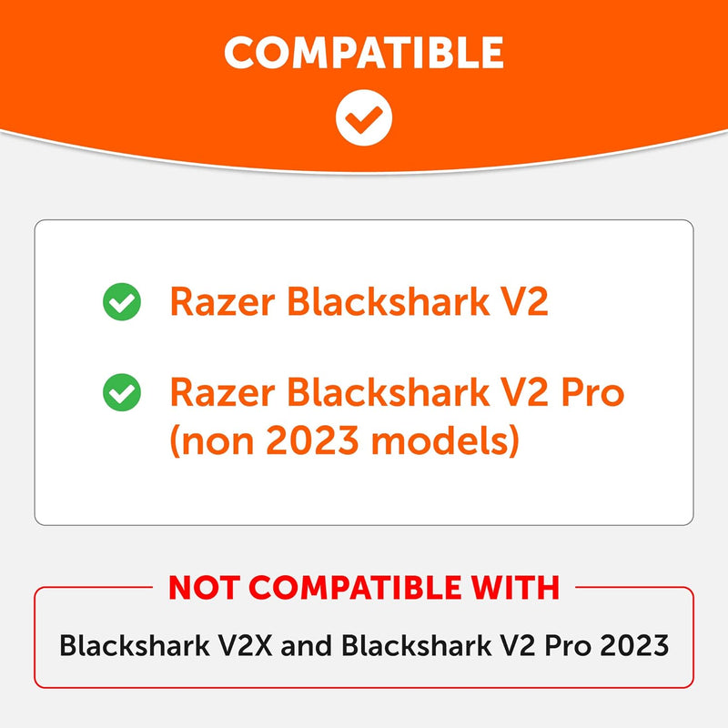 WC Freeze Blackshark – Kühlende Gel-Ohrpolster für 2020–2022 Razer Blackshark V2 und V2 Pro (passt N