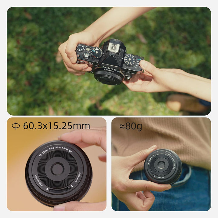 VILTROX 28mm F4.5 Z Mount Objektiv,AF 28mm f/4.5 Z Mount Pancake Objektiv Festbrennweite,Full Frame