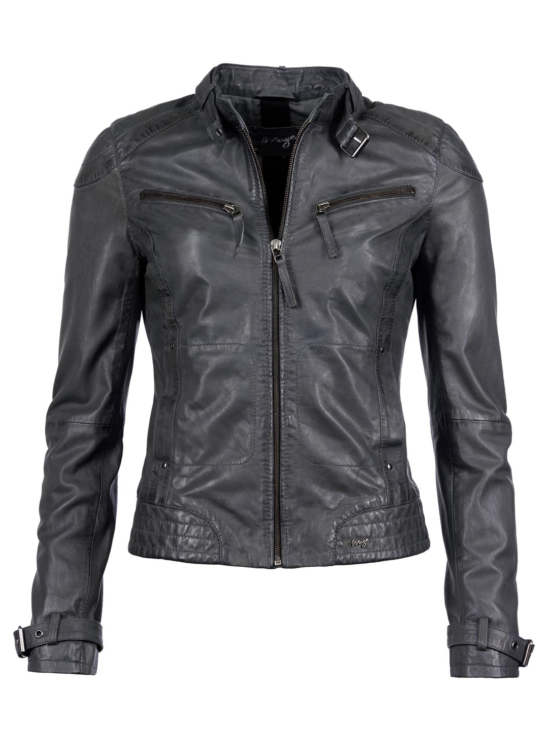 MAZE Damen Lederjacke 31Ryana S dark grey, S dark grey