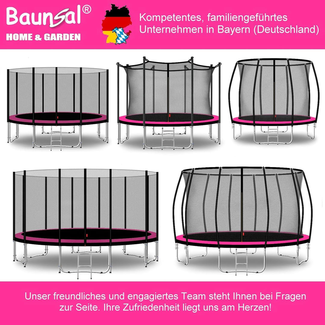 Baunsal® Trampolin Randabdeckung Ø 183 244 250 275 300 305 335 366 370 396 400 427 430 457 460 487 4