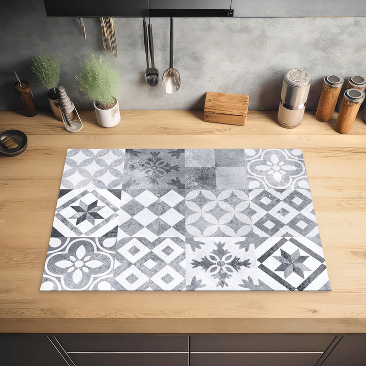 KitchenYeah© Herdabdeckplatte Einteilig 75x52 cm Küche Ceranfeld Abdeckplatte Cerankochfeld Abdeckun