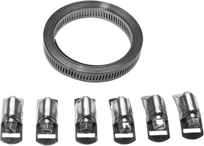 Schlauchschellen-Set Länge 3 Meter Bandbreite 12.7 mm Endlosband mit Schneckengewinde und Bandschlös