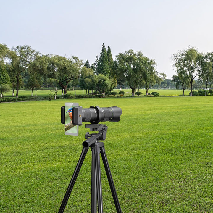 Bresser Teleobjektiv für Smartphone 20–40x Zoom, inkl. Stativ, Universalhalterung, Augenmuschel, Tas