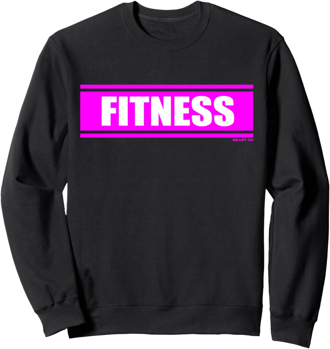 Fitness Pink Gym Fitness Workout Gym Spruch Motivation Pink Sweatshirt