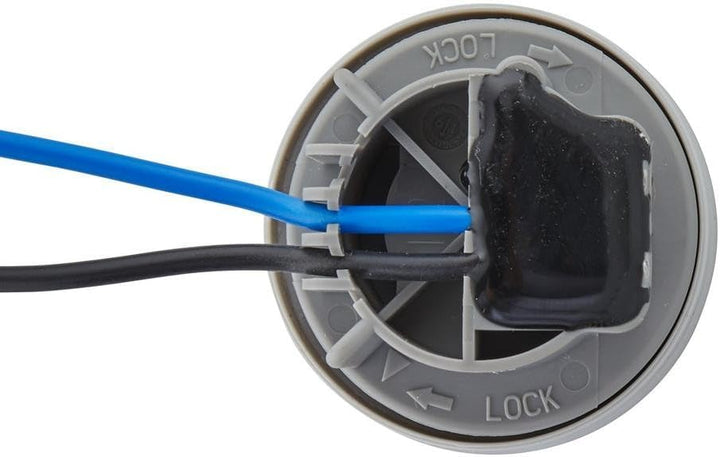 HELLA - Nebelschlussleuchte - Halogen - 24/12V - Einbau - Lichtscheibenfarbe: rot - Stecker: Flachst