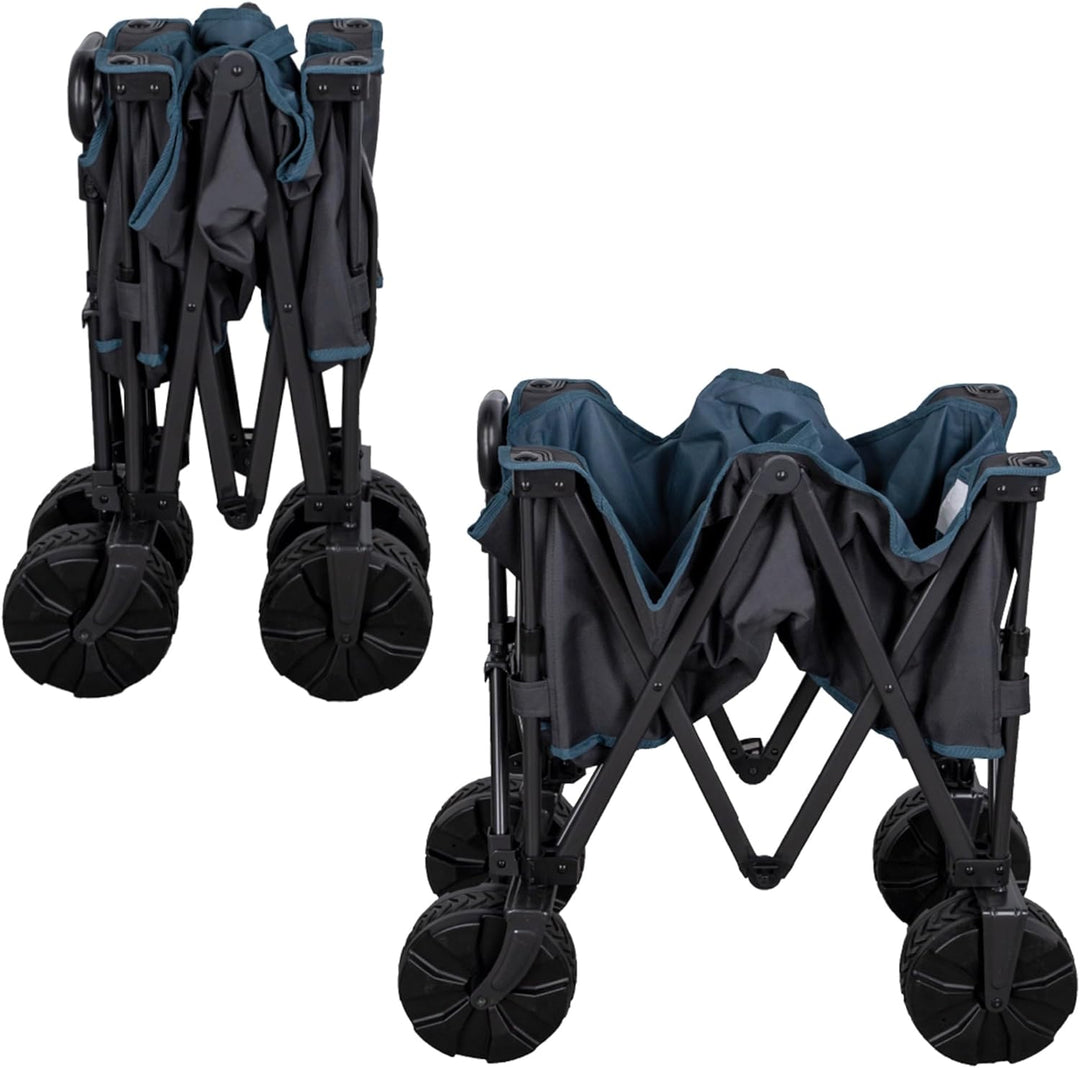 Aktive 62620 Faltbarer Transportwagen Strandwagen Camping Garten mit grossen Breiten Rädern Spezial