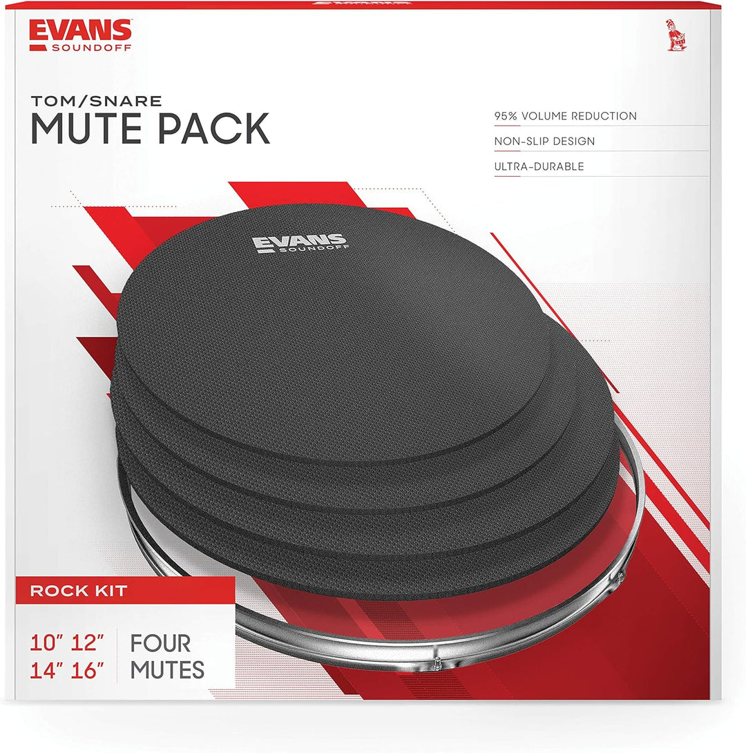SoundOff by Evans Drum Mute Pack, Rock (10, 12, 14, 16) Rock Pack, Rock Pack