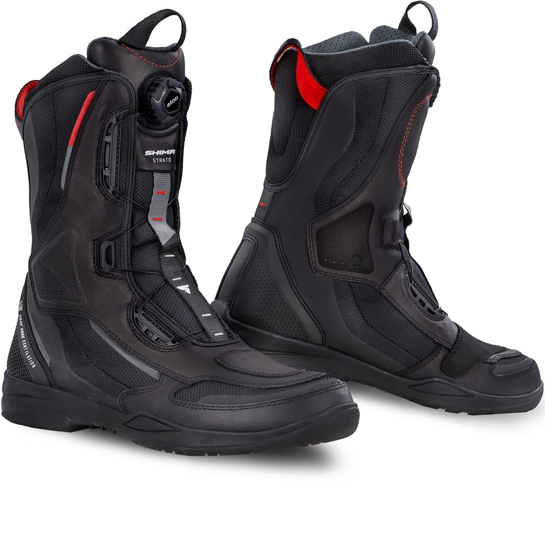 SHIMA STRATO Motorradstiefel Herren und Damen - Motorrad Wasserdicht Stiefel Tourenstiefel Schuhe Mä