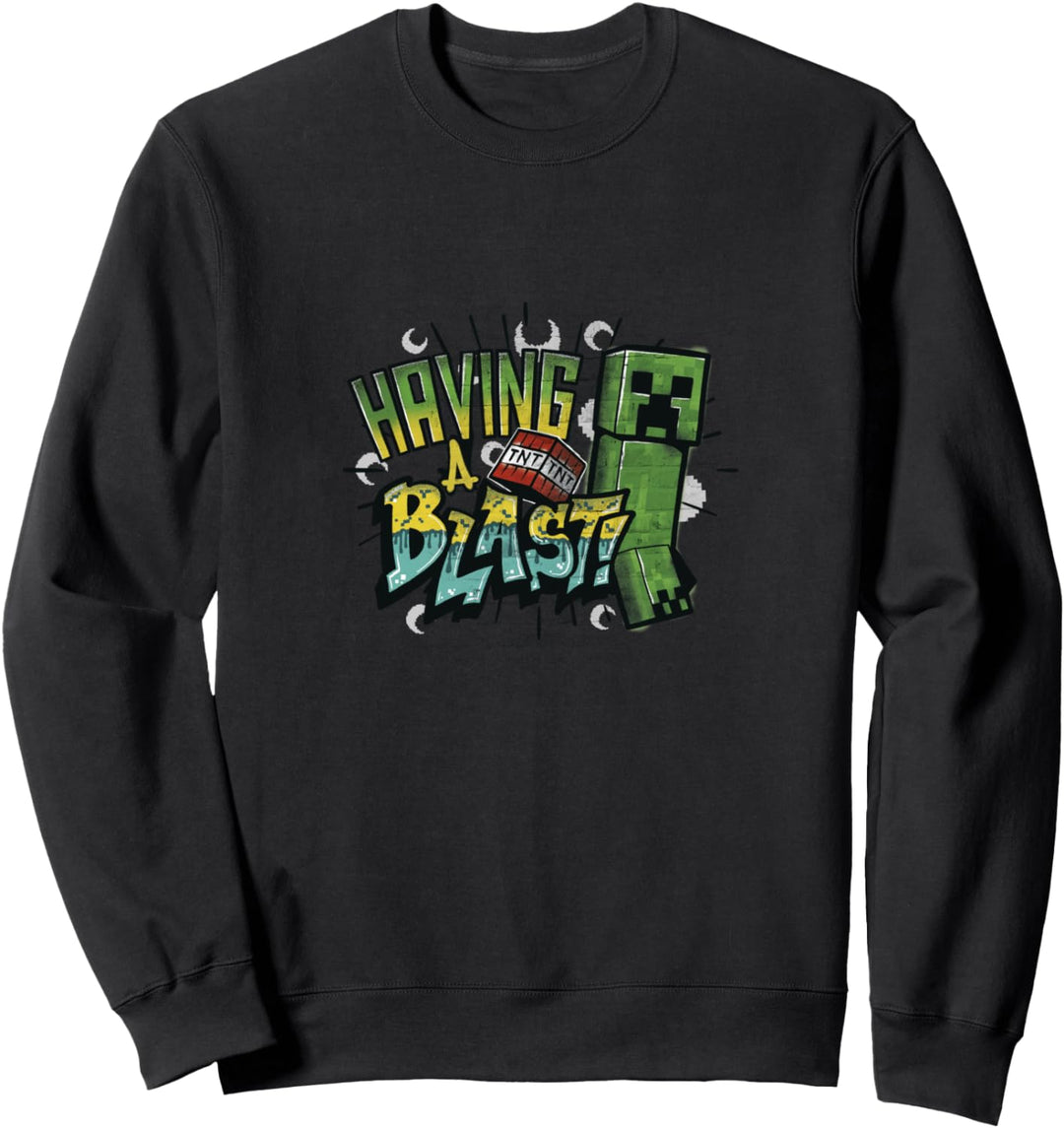Minecraft Creeper TNT Having A Blast Farbverlauf Sweatshirt