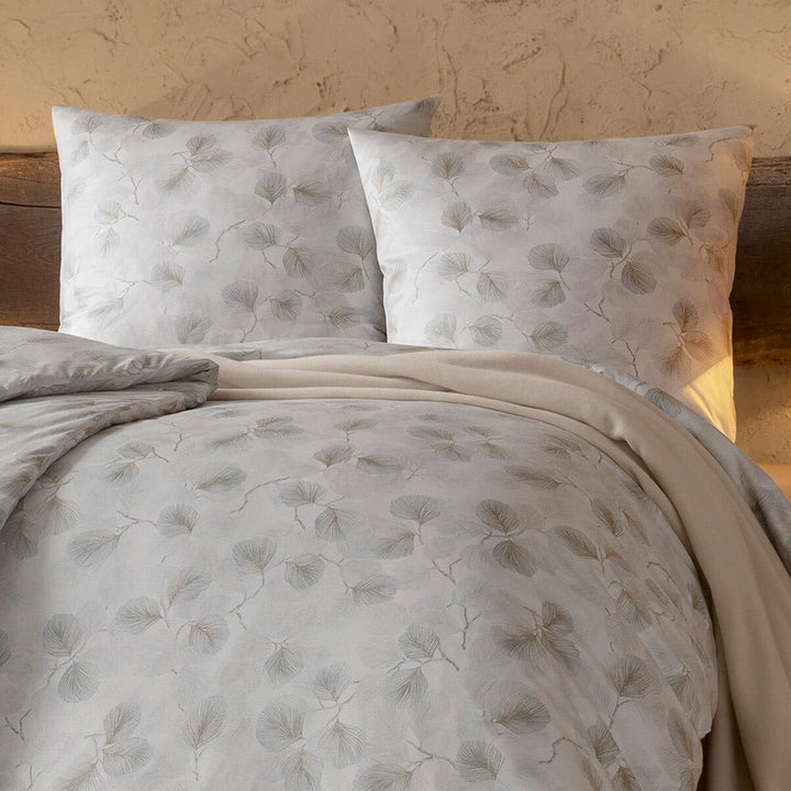 ESTELLA Mako Interlock Jersey Bettwäsche Rebecca Silber 1 Bettbezug 155 x 220 cm + 1 Kissenbezug 80