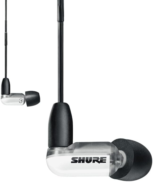 Shure AONIC 3 kabelgebundene Sound Isolating Ohrhörer, transparenter Klang, ein Treiber, In-Ear, abn