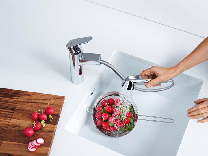 GROHE Eurodisc Cosmopolitan -Einhand- Spültischbatterie (Schwenkbereich 100°, Einlochmontage, heraus