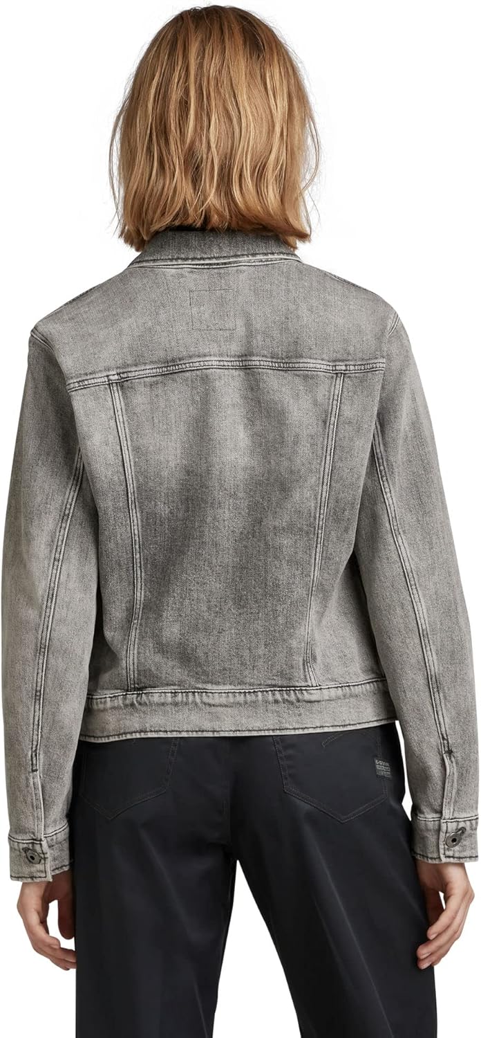 G-STAR Damen Arc 3D Denim Jacket S Grau (Faded Carbon D20051-c909-c762), S Grau (Faded Carbon D20051