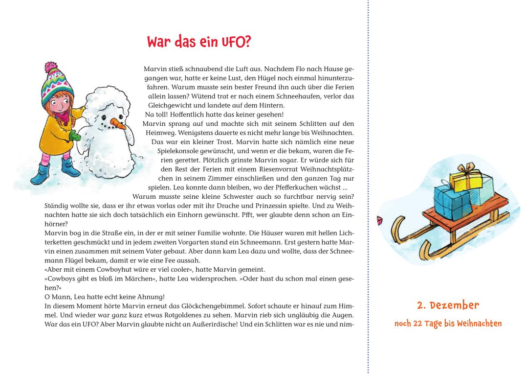 Oskar, der kleine Weihnachtselch: Ein Adventskalender zum Vor- und Selberlesen (Adventskalender mit