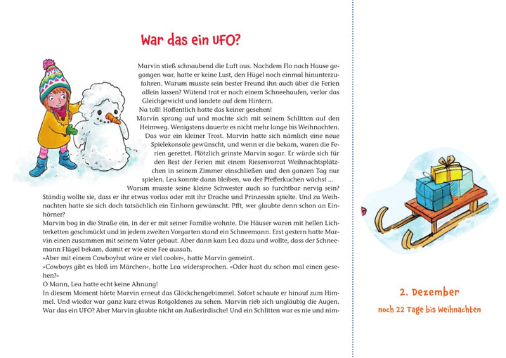 Oskar, der kleine Weihnachtselch: Ein Adventskalender zum Vor- und Selberlesen (Adventskalender mit