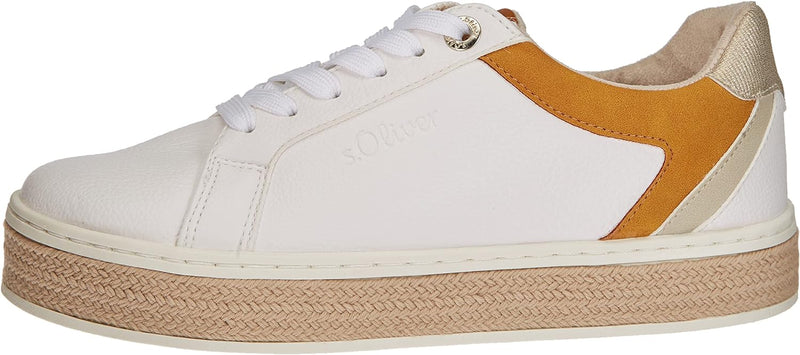 s.Oliver Damen 5-5-23636-28 Sneaker 37 EU White Comb, 37 EU White Comb