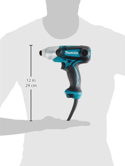 Makita TD0101F Schlagschrauber 1/4" Innensechskant, Schwarz, Blau