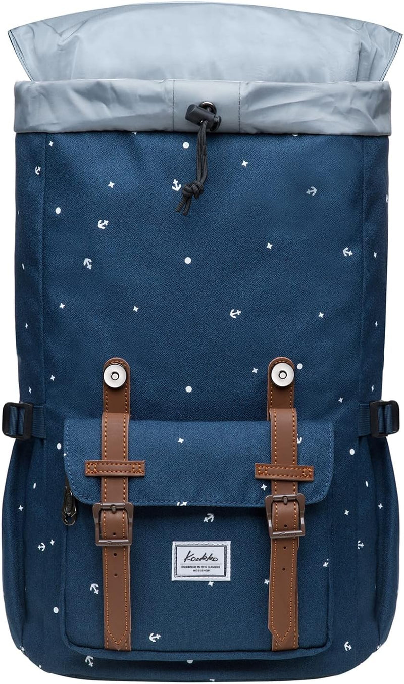 KAUKKO Laptop-Rucksack Funktionale Outdoor Tasche für Reisen & Camping Studentenrucksack für Student