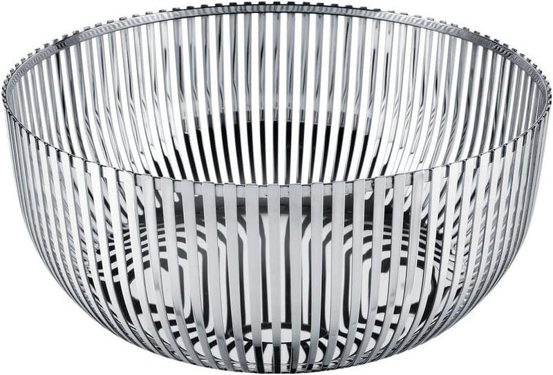 Alessi Obstschale aus Edelstahl, Silber,22 x 25 x 15 cm Silber 22 x 25 x 15 cm, Silber 22 x 25 x 15