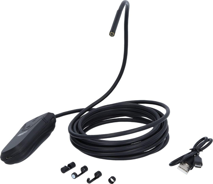 KS 551 Tools 550.756 Wi-Fi-Videoskop-Satz mit Ø 5,5 mm 0° HD Frontkamera-Sonde,