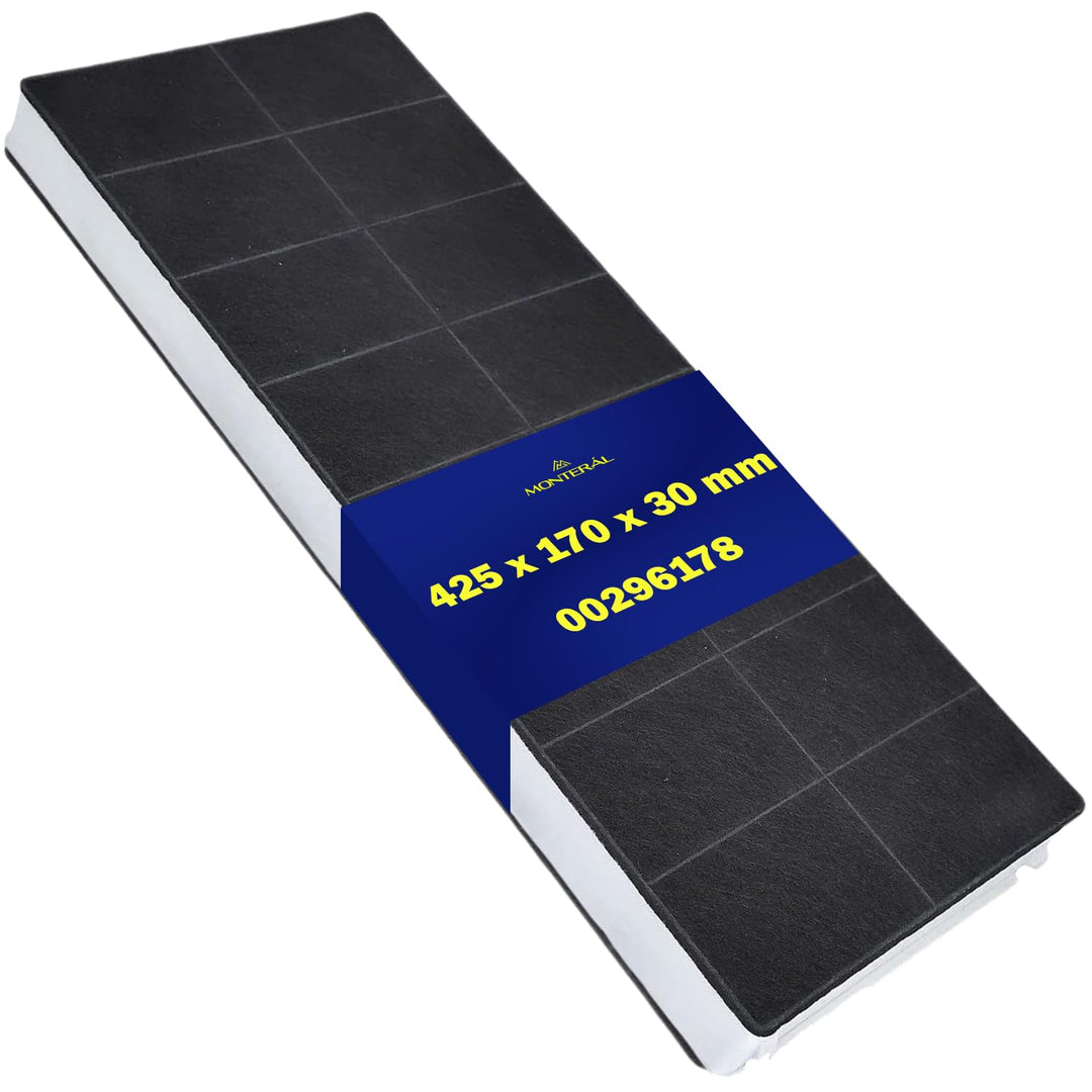 Aktivkohlefilter für Dunstabzugshaube 425 x 170 x 30 mm 00296178 296178 für Bosch für Siemens für Ne